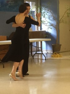 ...dancing at the launch party for THE GODS OF TANGO. 