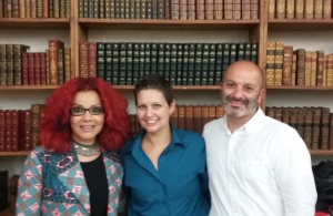 Mona Eltahawy, Carolina De Robertis, and Boris Fishman at the RADICAL HOPE event at Strand Bookstore in New York. 